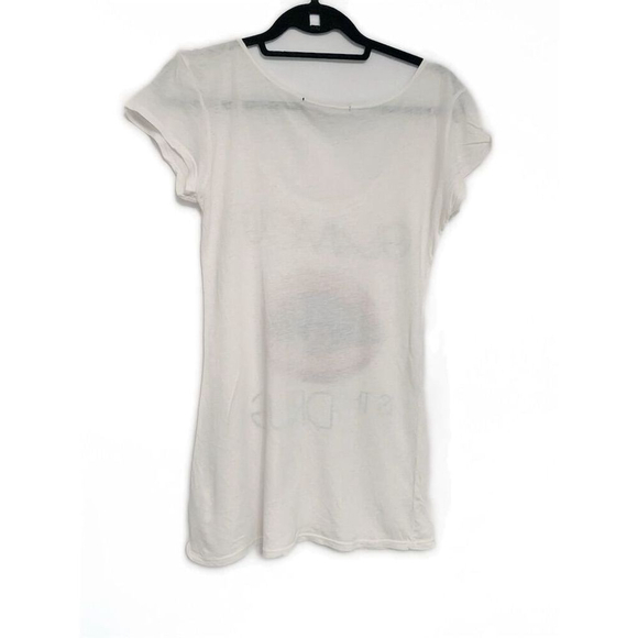 Trash & Luxury M Graphic Tee "Glamour is the Dr*g" Short Sleeve Vintage Y2K Lips - Picture 3 of 10